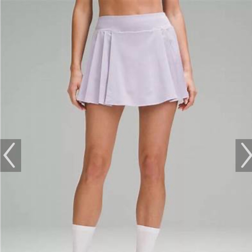 NWT- Lululemon Side Pleat HR Tennis Skirt- size 0